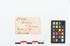 Etikett zu Bronzebrillenfibel (NHMW-PRAE-025479)